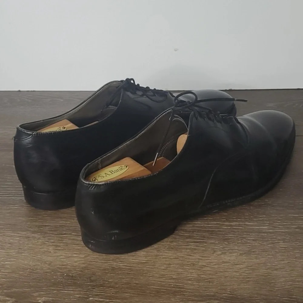 Cordwainer Wright Black Leather Wingtip Oxford Shoes Men's Size 13D‎